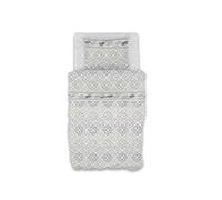 GEMITEX Cotton Bed Set, 100% Cotton, Breathable, Free of Harmful Substances, Certified Quality Standard 100 by OEKO-TEX Confidence in Textile, Single, G24/Grey, Designed in Italy