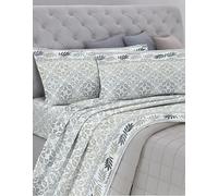 GEMITEX Cotton Bed Set, 100% Cotton, Breathable, Free of Harmful Substances, Certified Quality Standard 100 by OEKO-TEX Confidence in Textile, Double Size, G24/Grey, Designed in Italy