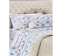 GEMITEX Cotton Bed Set, 100% Cotton, Breathable, Free of Harmful Substances, Certified Quality Standard 100 by OEKO-TEX Confidence in Textile, Double Size, G21/Blue, Designed in Italy