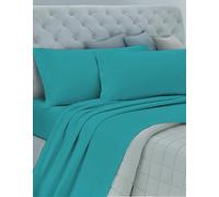 GEMITEX Cotton Bed Set, 100% Cotton, Breathable, Free of Harmful Substances, Certified Quality Standard 100 by OEKO-TEX "Confidence in Textile", Double Size, Col. Tiffany, Designed in Italy