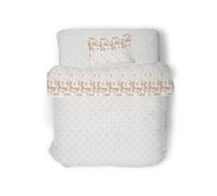 GEMITEX Cotton Bed Set, 100% Cotton, Breathable, Free of Harmful Substances, Certified Quality Standard 100 by OEKO-TEX Confidence in Textile, Double Bed, G12/Taupe, Designed in Italy