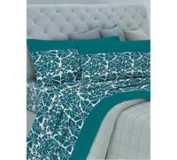 GEMITEX Cotton Bed Set, 100% Cotton, Breathable, Free of Harmful Substances, Certified Quality Standard 100 by OEKO-TEX Confidence in Textile, Double Size, G25/Otanium, Designed in Italy