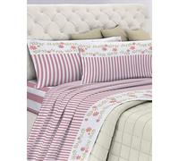 GEMITEX Cotton Bed Set, 100% Cotton, Breathable, Free of Harmful Substances, Certified Quality Standard 100 by OEKO-TEX Confidence in Textile, Double Size, G26/Pink, Designed in Italy