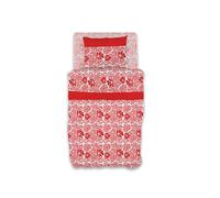 GEMITEX Cotton Bed Set, 100% Cotton, Breathable, Free of Harmful Substances, Certified Quality Standard 100 by OEKO-TEX Confidence in Textile, Single, G25/Coral, Designed in Italy