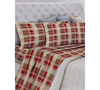 GEMITEX Double Set, Cotton, red, Queen-Size Bed