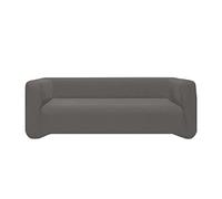 GEMITEX FLEXY 3 SEATER SOFA COVER GREY MADE IN ITALY UNIVERSAL BIELASTIC WITH CURTAIN STICKS