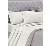 GEMITEX Made in Italy Bed Set FLANELLA in 100% Cotton, Double, Enjoy Line, BEIGE SOLID COLOUR, with ANTIPILLING TREATMENT