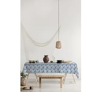 GEMITEX Made in Italy Waxed Fleece Tablecloth, Waterproof, Stain Resistant, Trendy, Practical, Durable, Hygienic, Furnishes and Protects Your Table at Home, Patio, Garden, Boat, Beach