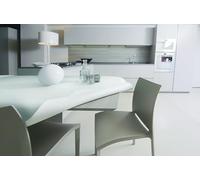 GEMITEX MOLLE Table Protector, Made in Italy, Non-Slip, Shockproof, Double-Sided, White/White, Round 140, Protects Your Table from Shocks, Scratches and Spills, with Overlock Edge