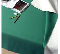 GEMITEX Table Protector Made in Italy Anti-Slip, Shockproof, Double-Sided White/Green, 140 x 140 cm, Furnishes and Protects Your Table from Shocks, Scratches and Liquids, Rifitino with Overlock Edge