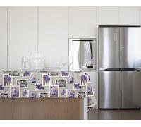 Gemitex Tradition Tablecloth - Plush, Waxed, Waterproof and Stain Resistant Decoration 4140 Provence Lavender, Ideal for Rectangular Tables for 10/12 People, 140 x 240 cm, Made in Italy, Finished with