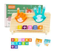 GEMKARRY Toys for 3 4 5 Year Old Boys Girls,Montessori Toys for 3 Year Old Boys Girls Educational Kids Toys Number Blocks & Maths Cards Games age 3 4 5 6 Year Old Girl Boy Gifts Birthday for Toddlers