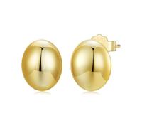 GemKing BSE1123-B Gold Ball Stud Earrings