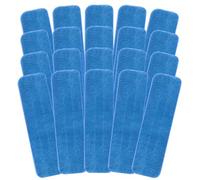 GEMLORD 20 Pieces Microfiber Cleaning Pads Compatible with Bona Mop, Washable and Reusable 18 Inch Mop Pad Refills for Hardwood, Tile & Multi-Surface Floors
