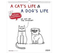 2026 A Cats Life, A Dogs Life Wall Calendar