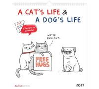 Gemma Correll, A Cats Life & A Dogs Life Deluxe Calendar 2027, Gift