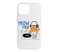 Gemma Correll Meow Mix DJ Cat Funny Rave Design Case for iPhone 14
