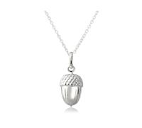 Gemma J Polished Sterling Silver Acorn Pendant