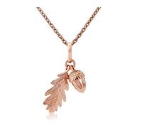 Gemma J ROSE GOLD ACORN AND LEAF PENDANT