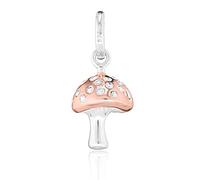 Gemma J SILVER AND ROSE GOLD MUSHROOM CHARM/PENDANT
