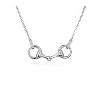 Gemma J Snaffle Bit Necklace in sterling silver from the Gallop Collection