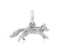 Gemma J Sterling Silver British Fox Charm Pendant for Bracelet/Necklace - from the Country Collection