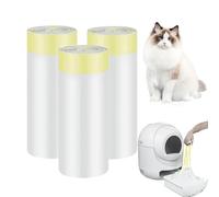 GEMMAHW 21Pcs Cat Litter Tray Liners with Drawstrings, 94x45CM Large Cat Litter Bags, Cat Litter Liners - Easy to Clean Cat Tray, Tear-Resistant Cat Tray Liner, High Load Capacity