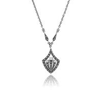 Gemondo 925 Sterling Silver Art Deco 0.17ct Opal Necklace