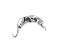 Gemondo 925 Sterling Silver Art Deco Panther with Ruby & Marcasite
