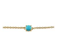 Gemondo 9ct Yellow Gold Round Cabochon Turquoise Bracelet