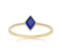 Gemondo Classic Lapis Lazuli Ring in 9ct Yellow Gold - N