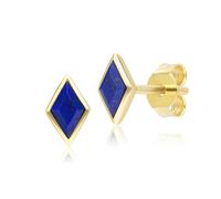 Gemondo Classic Lapis Lazuli Stud Earrings in 9ct Yellow Gold