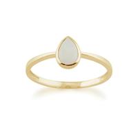 Gemondo Classic Pear Shaped Opal Ring in 9ct Yellow Gold - P