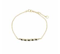 Gemondo Classic Sapphire & Diamond Spiral Bracelet in 9ct Yellow Gold