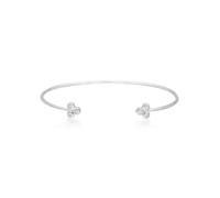 Gemondo Diamond Trilogy Geometric Bangle in 9ct White Gold
