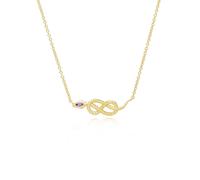 Gemondo ECFEW™ Amethyst Winding Snake Pendant Necklace in Gold Plated Sterling Silver