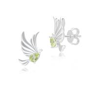 Gemondo ECFEW™ Creator Peridot Dove Stud Earrings in Sterling Silver
