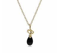 Gemondo ECFEW™ Onyx Winding Snake Pendant in Gold Plated Sterling Silver