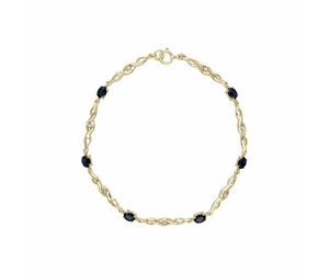 Gemondo Infinity Luxe Sapphire & Diamond Tennis Bracelet in 9ct Gold