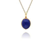 Gemondo Irregular B Gem Lapis Lazuli Pendant in Gold Plated Silver