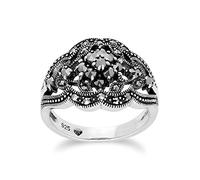 Gemondo Marcasite Ring, Sterling Silver Marcasite Cluster Ring