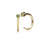 Gemondo Peridot Pull Through Hoop Earrings in 9ct Yellow Gold