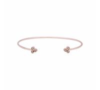 Gemondo Peridot Trilogy Geometric Bangle in 9ct Rose Gold