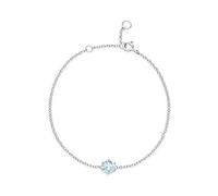 Gemondo Topaz Bracelet, Sterling Silver Blue Topaz November Single Stone 19cm Bracelet