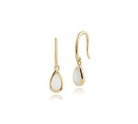 Gemondo Classic Pear Opal Drop Earrings in 9ct Yellow Gold