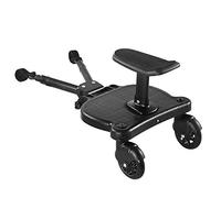 GemonExe Universal 2in1 Stroller Ride Board with Detachable Seat,Stroller Glider Board Suitable for Most Brands of Strollers, Holds Children Up to 55lbs