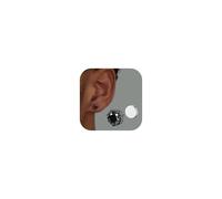 GEMQUEEN Magnetic Earrings for Men Women - 5A Shiny CZ Dragon Claw Punk Hypoallergenic Stainless Steel Non Piercing Clip on Fake Earrings Studs Gold Silver Black 5/6.5/8MM Not Easy to Fall, 5 mm