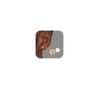 GEMQUEEN Magnetic Earrings for Men Women - 5A Shiny CZ Dragon Claw Punk Hypoallergenic Stainless Steel Non Piercing Clip on Fake Earrings Studs Gold Silver Black 5/6.5/8MM Not Easy to Fall, 5 mm