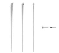 GEMQUEEN Piercing Taper Insertion Tool Set - Flat Back Earrings Applicator Tool 14G 16G 18G Stainless Steel Thread Insertion Pin Assistant Tool Body Piercing Changing Kit for Ear Nose Lip Eyebrow