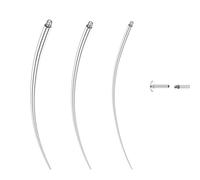GEMQUEEN Piercing Taper Insertion Tool Set - Flat Back Earrings Applicator Tool 14G 16G 18G Stainless Steel Thread Insertion Pin Assistant Tool Body Piercing Kit for Ear Nose Lip Eyebrow